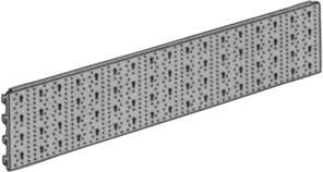 Lochplatte weiß 800X200mm von alfer element system