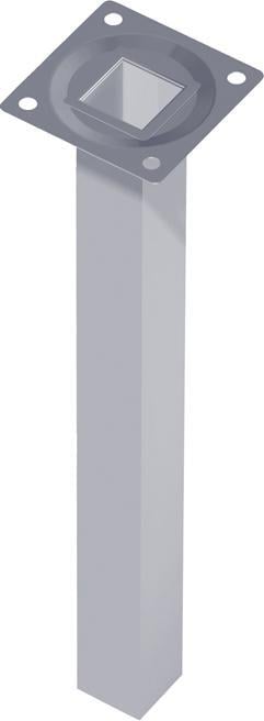 Stahlrohrmöbelfüsse silberfarb.200mm eckig Stahlrohrmöbelfüsse silberfarb.200mm eckig von alfer element system