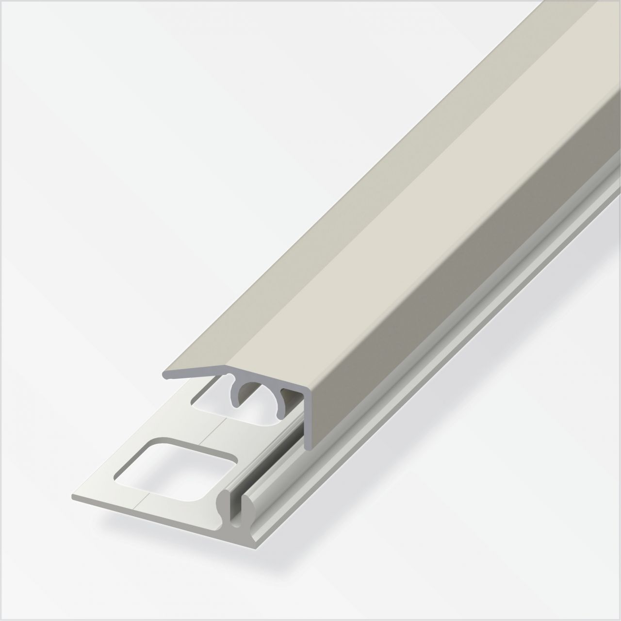 alfer Abschluss-Profil, 8,5 mm 2 m, 19.5 x 7 mm Aluminium eloxiert titan von ALFER