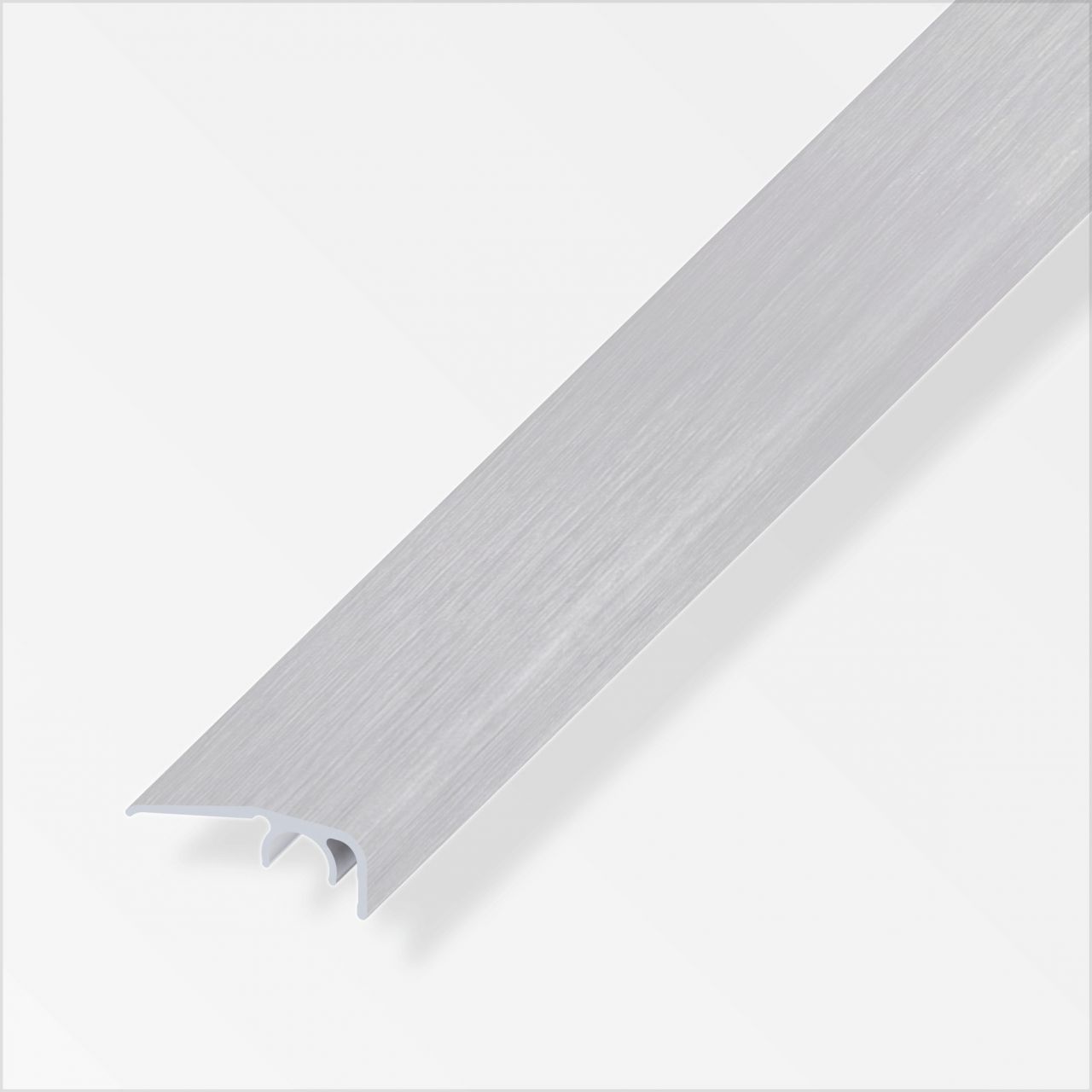 alfer Abschluss-Profil 1 m, 32 x 12.5 mm Aluminium eloxiert gebürstet grau von ALFER