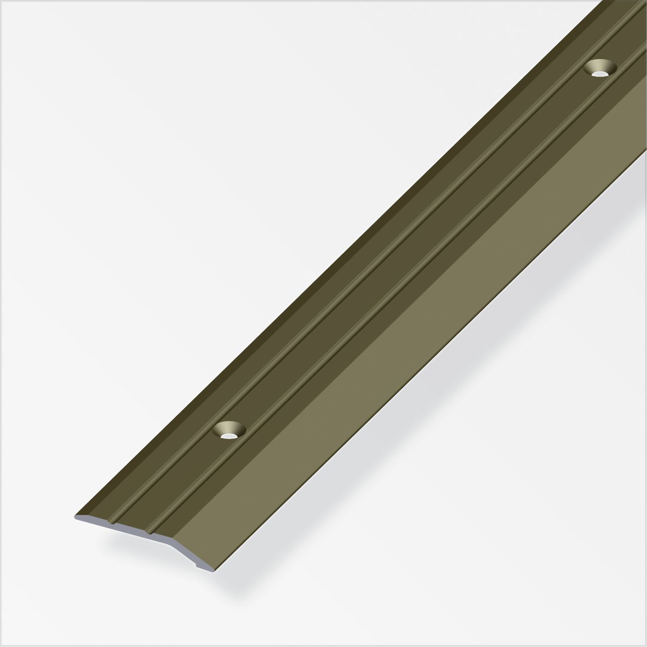 alfer Flachabschlussprofil 1 m, 30 x 5 mm Aluminium eloxiert bronze von ALFER