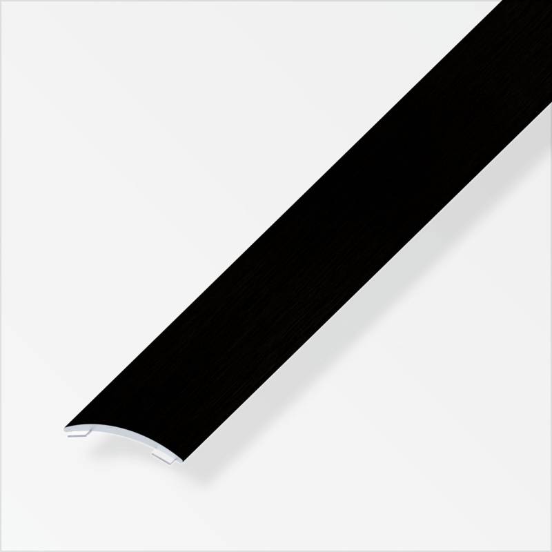 alfer Übergangsprofil 1 m, 20 x 2.5 mm Alu eloxiert schwarz von ALFER
