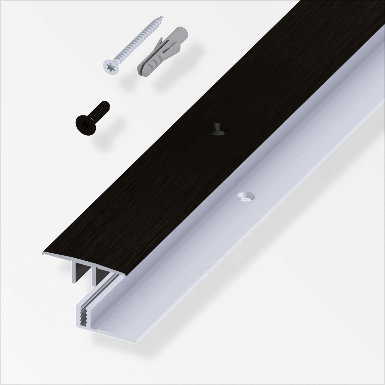 alfer Übergangs-Profil und Träger-Profil 1 m, 33 x 7 - 15 mm Alu gebürstet alfer Übergangs-Profil und Träger-Profil 1 m, 33 x 7 - 15 mm Alu gebürstet von ALFER