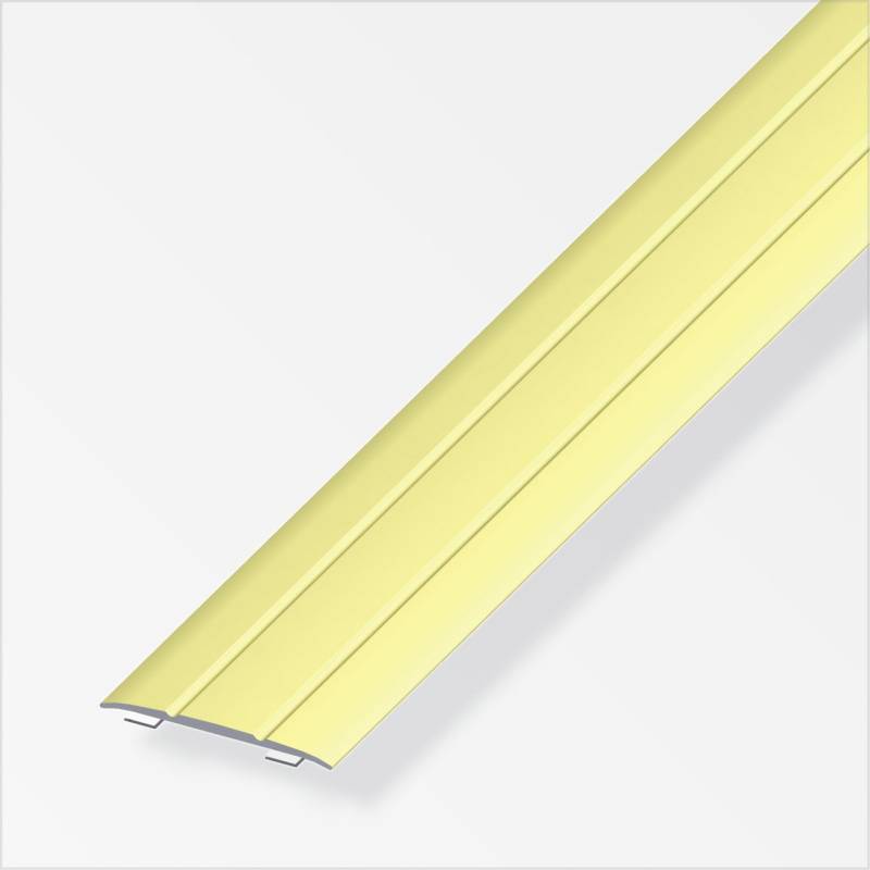 alfer Übergangsprofil 1 m, 37 x 2.5 mm Aluminium eloxiert messing von ALFER