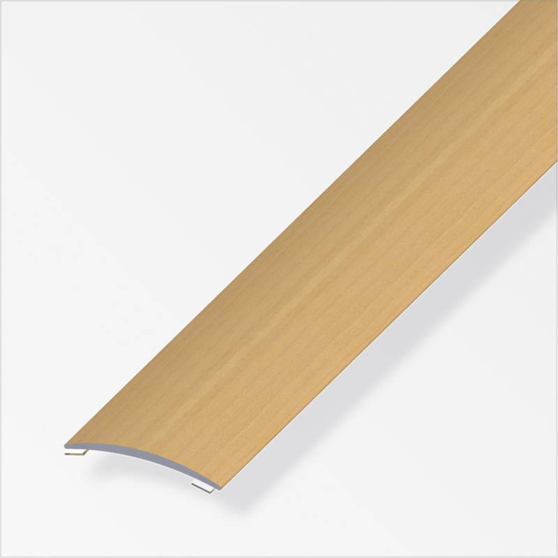 alfer Übergangsprofil 1 m, 40 x 5 mm Alu beschichtet sublimiert buche von ALFER