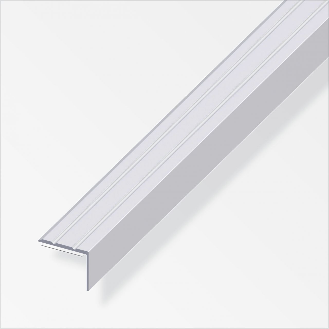 alfer Winkel-Abschluss-Profil 1 m, 25 x 8 mm Aluminium eloxiert silber von ALFER