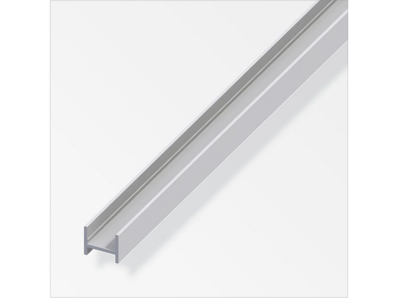 alfer Abdeckprofil alfer H-Profil 1 m, 12 x 11.5 x 1.5 mm Aluminium von alfer