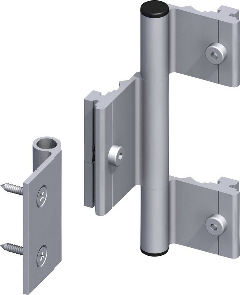 alfer Abdeckprofil coaxis®-Scharnier 115 mm 115 mm Aluminium roh von alfer