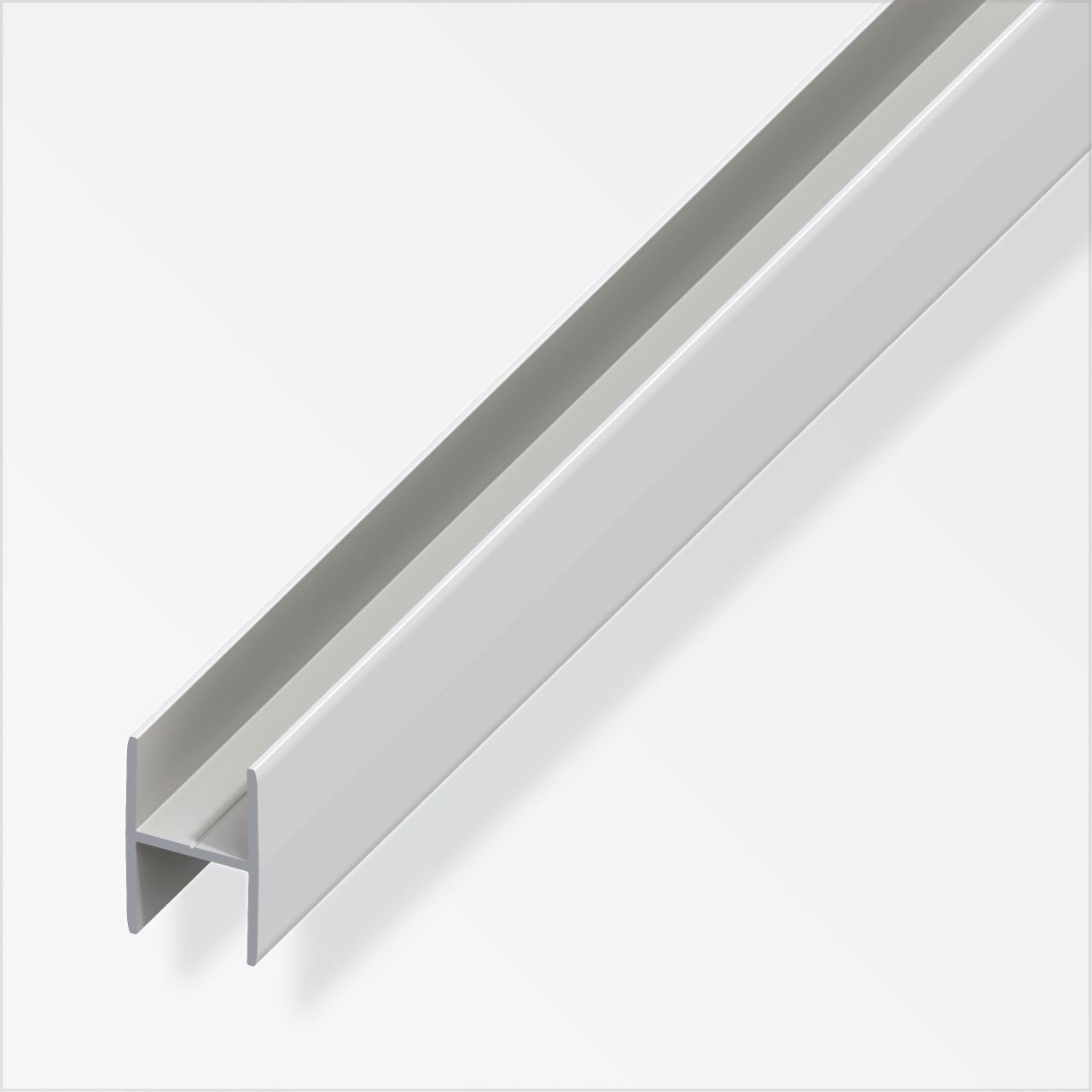 alfer clampline-H-Profil 1 m, 12.9 x 11 x 1.5 mm Aluminium eloxiert silber von ALFER