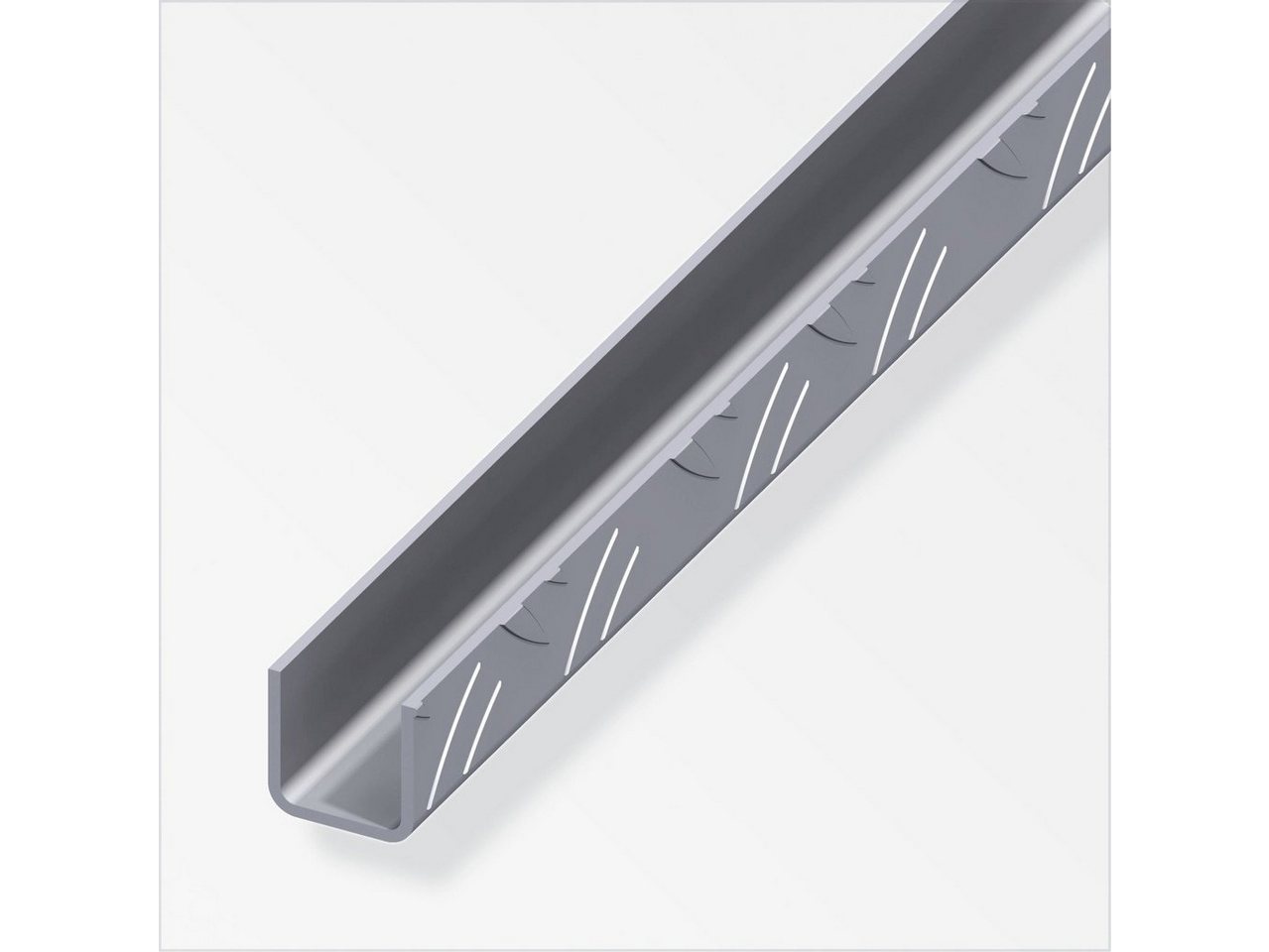 alfer Profil alfer Quadrat-U 1 m, 23.5 mm Aluminium roh blank von alfer