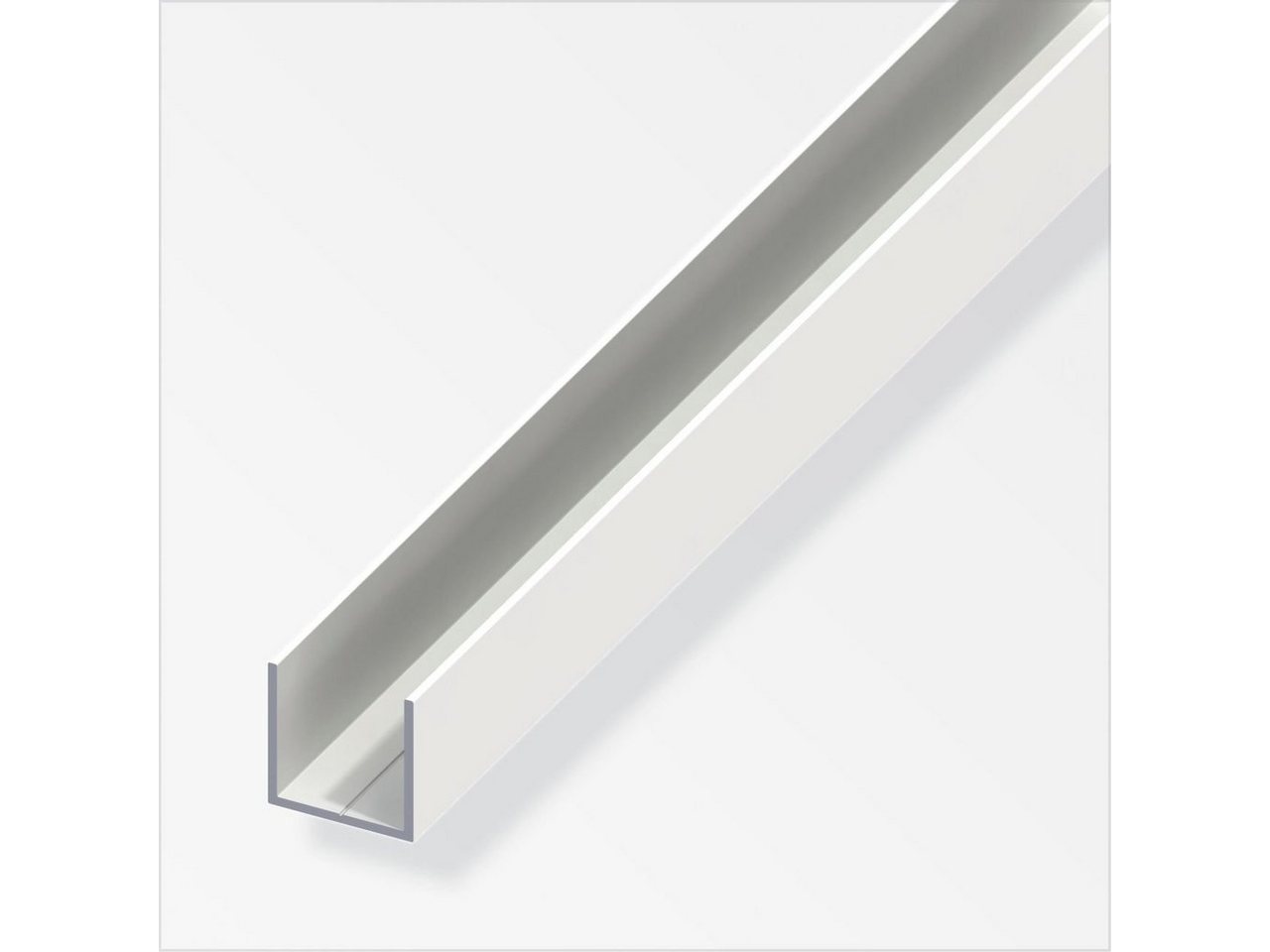 alfer Profil alfer Quadrat-U 1 m, 23.5 x 1.5 mm Aluminium von alfer