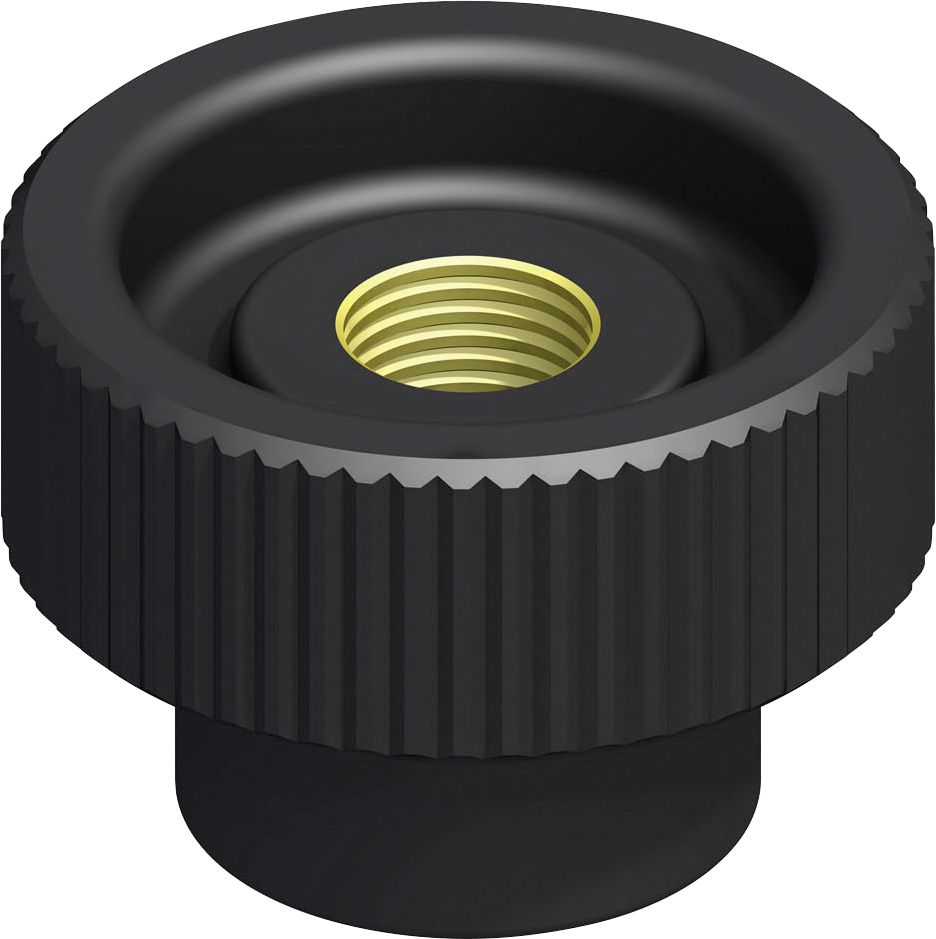 alfer Rändelmutter mit Gewinde M5 PVC (Kunststoff) glatt schwarz alfer Rändelmutter mit Gewinde M5 PVC (Kunststoff) glatt schwarz von ALFER