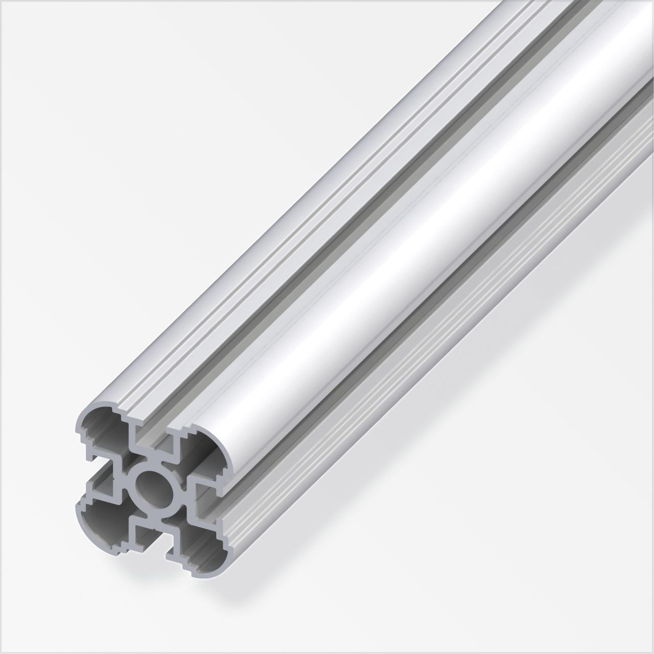 coaxis®-Säulen-Profil 2.5 m, 35.5 mm Aluminium eloxiert silber von ALFER