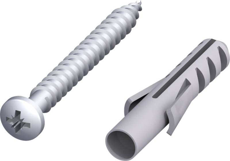 alfer Schrauben- und Dübel-Set alfer Schrauben und Dübel 4 x 45 mm Stahl verzinkt von alfer
