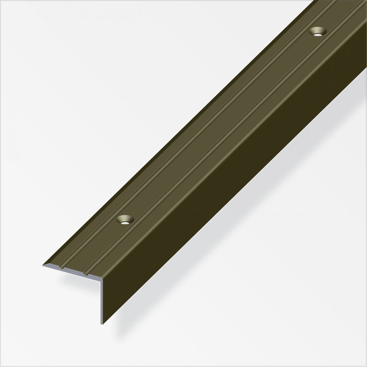 alfer Treppenprofil 1 m, 25 x 20 mm Aluminium eloxiert bronze von ALFER