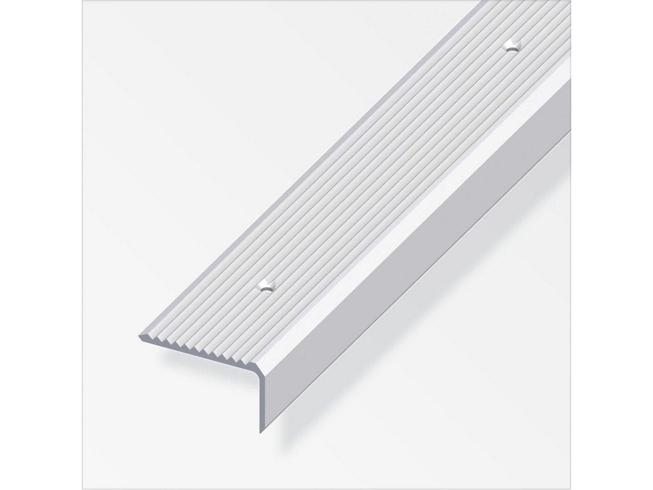 alfer Treppenstufen-Seitenblende alfer Treppenprofil 2 m, 41 x 23 mm Aluminium von alfer