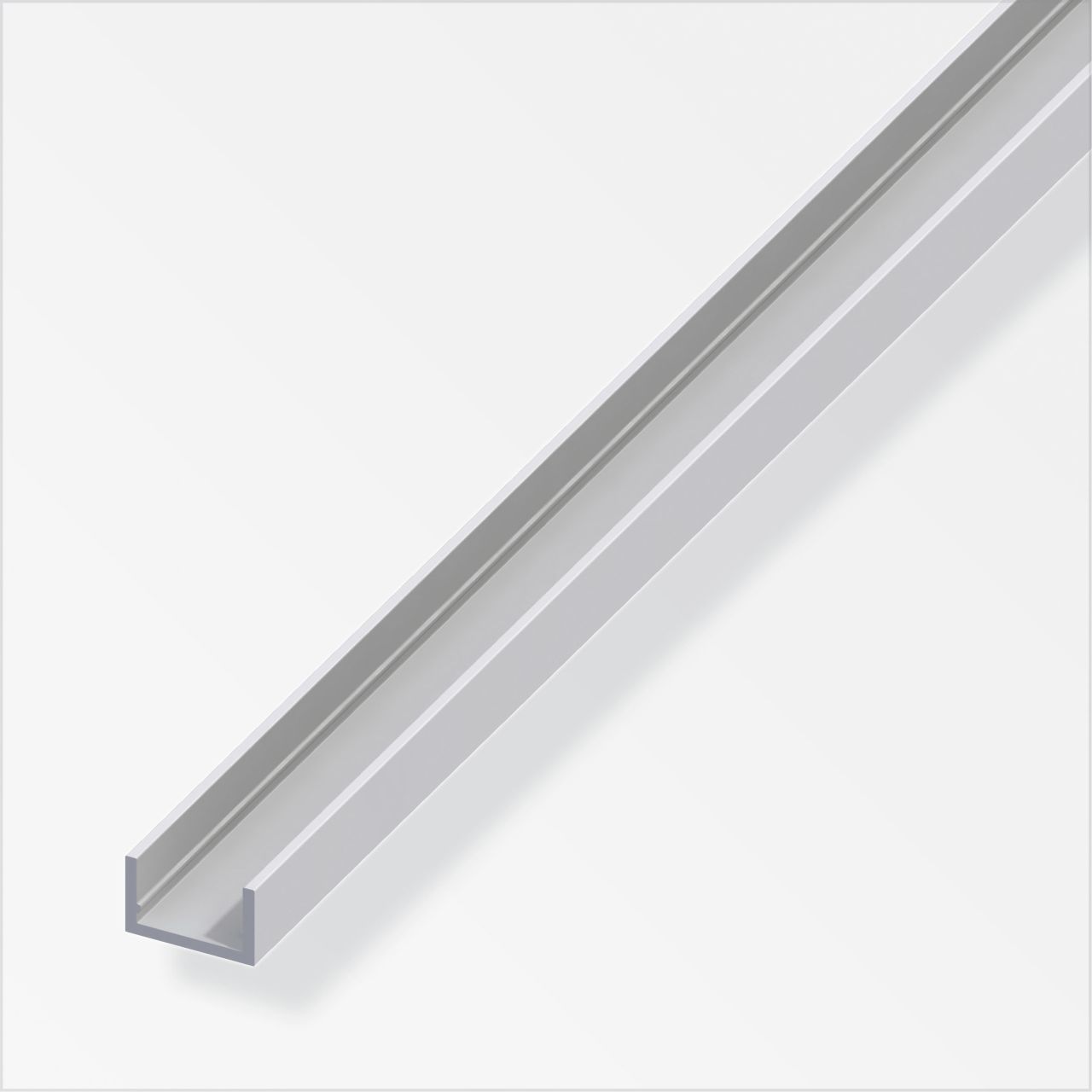 alfer U-Profil 2 m, 10 x 19.5 x 1.5 mm, Aluminium, eloxiert, silber von ALFER