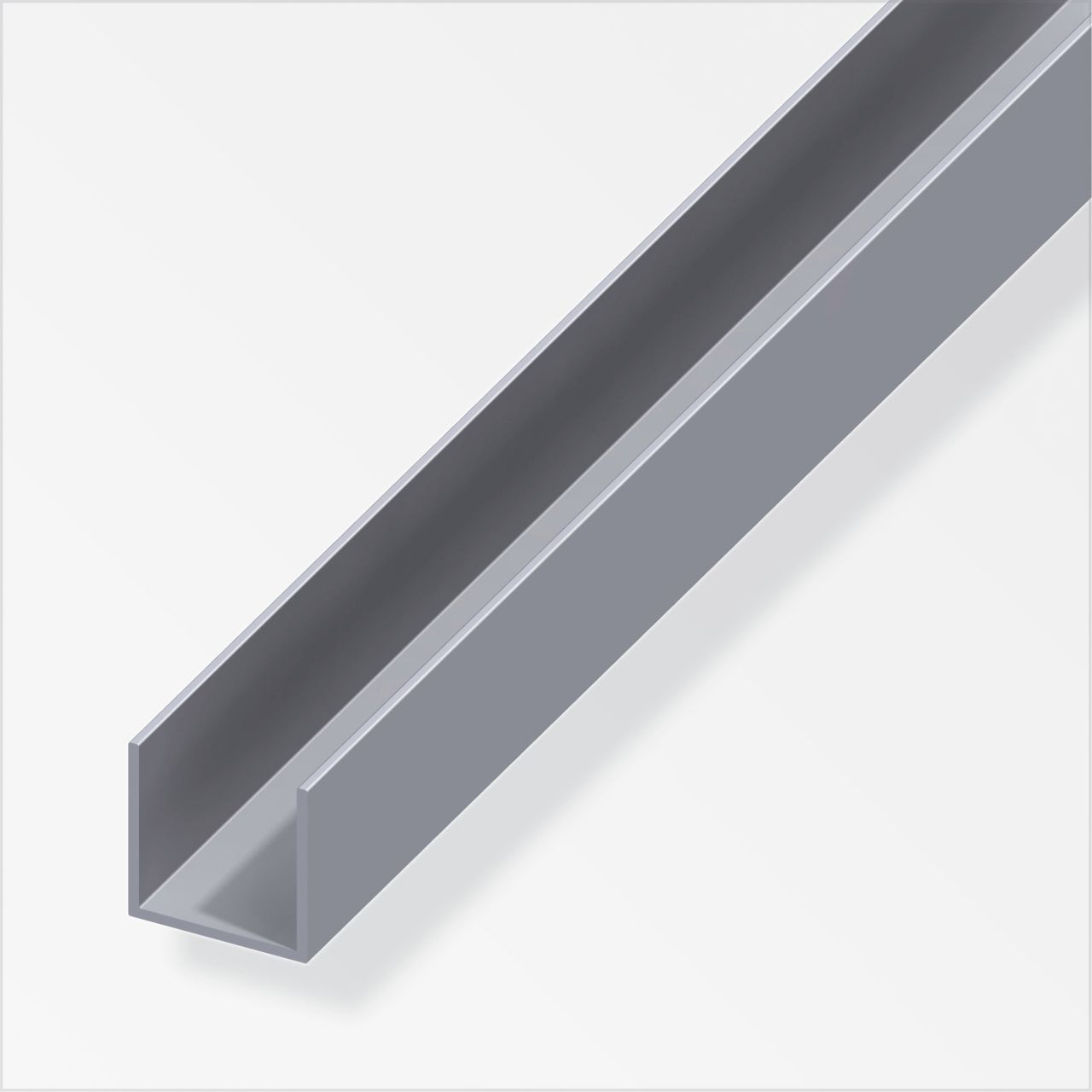 alfer U-Profil 2 m, 20 x 30 x 2 mm Aluminium roh blank von ALFER