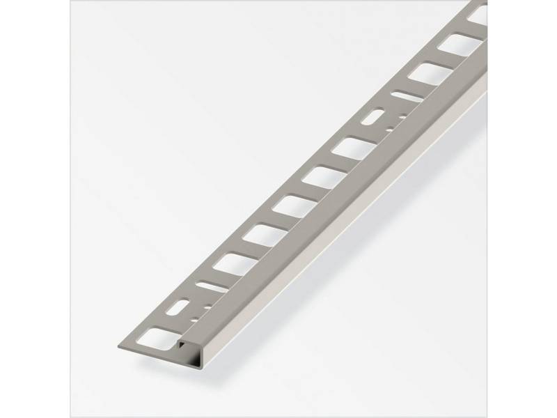 alfer Vinylfliesen alfer Quadrat-Profil 1 m, 10 x 20 mm EdelStahl roh von alfer