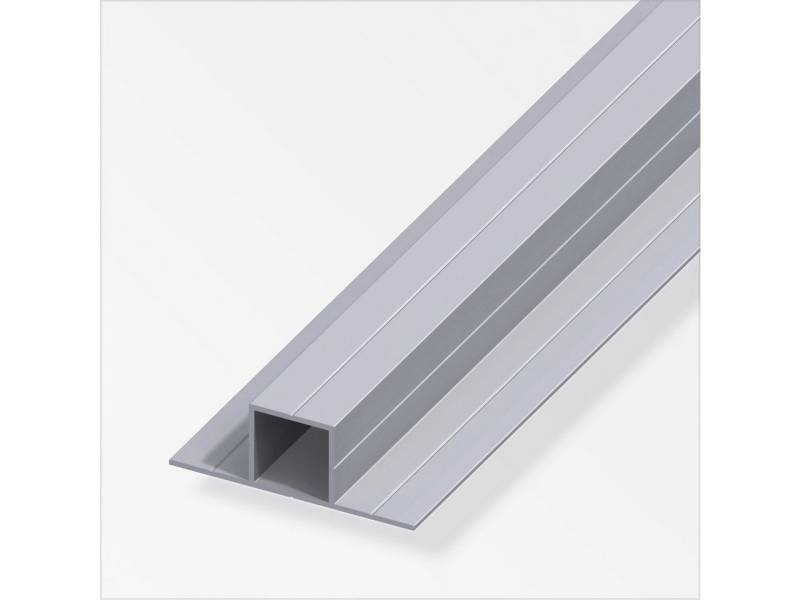 alfer Vierkantstange alfer Quadratrohr, 2 Schenkel 180º 1 m, 23.5 x Aluminium von alfer