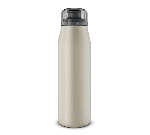alfi ISO BOTTLE 500ml, beige, Isoliertrinkflasche aus Edelstahl, absolut dichter Drehverschluss, hält 12 Stunden heiß, 24 Stunden kalt, Trinkflasche für Kohlensäure, BPA-frei alfi ISO BOTTLE 500ml, beige, Isoliertrinkflasche aus Edelstahl, absolut dichter Drehverschluss, hält 12 Stunden heiß, 24 Stunden kalt, Trinkflasche für Kohlensäure, BPA-frei von alfi