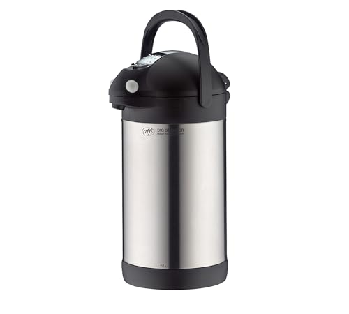 alfi BIG SPENDER TT 3,0 Liter, Getränkespender aus mattiertem Edelstahl, integrierte Pumpe, hält 12 Stunden warm, 24 Stunden kalt, für 24 Tassen, mit Tragegriff, ideal für Bewirtung, BPA-frei von alfi