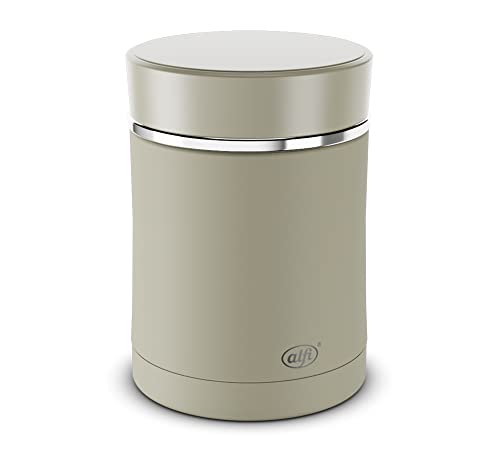 alfi Balance Thermobehälter für Essen groß 500ml, Speisegefäß Edelstahl beige, Isolier-Thermogefäß, Müslibecher, auslaufsicher, spülmaschinenfest, 5513.294.050, 7 Stunden heiß, 14 Stunden kalt von alfi