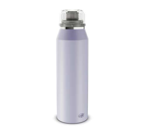 alfi ENDLESS ISO BOTTLE 500ml, lavender, Isoliertrinkflasche aus Edelstahl, absolut dicht mit Drehverschluss, hält 12 Stunden heiß, 24 Stunden kalt, für Kohlensäure, ohne Fingerabdrücke von alfi