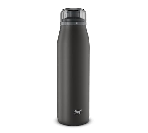 alfi ISO BOTTLE 500ml, schwarz, Isoliertrinkflasche aus Edelstahl, absolut dichter Drehverschluss, hält 12 Stunden heiß, 24 Stunden kalt, Trinkflasche für Kohlensäure, BPA-frei alfi ISO BOTTLE 500ml, schwarz, Isoliertrinkflasche aus Edelstahl, absolut dichter Drehverschluss, hält 12 Stunden heiß, 24 Stunden kalt, Trinkflasche für Kohlensäure, BPA-frei von alfi