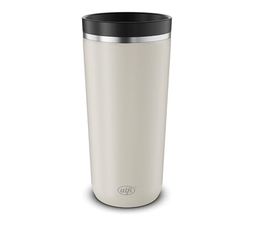 alfi ISO COFFEE MUG PRO, beige matt, Isolier-Trinkbecher 0,38 l, Coffee to Go Becher, Thermobecher Edelstahl, spülmaschinenfest, BPA-frei, hält 6h heiß & 12h kalt, Becher für unterwegs von alfi