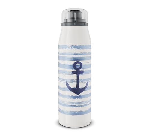 alfi KIDS ISO BOTTLE 500ml, Blau Weiß Anker, Isoliertrinkflasche Kinder Edelstahl, absolut dicht mit Drehverschluss, hält 12 Std. heiß, 24 Std. kalt, Trinkflasche für Kohlensäure, BPA-frei alfi KIDS ISO BOTTLE 500ml, Blau Weiß Anker, Isoliertrinkflasche Kinder Edelstahl, absolut dicht mit Drehverschluss, hält 12 Std. heiß, 24 Std. kalt, Trinkflasche für Kohlensäure, BPA-frei von alfi