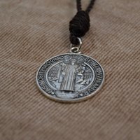Custom St. Benedikt Pendent Und Kreuz Gerade Seil Chaplets von aliciatboneak