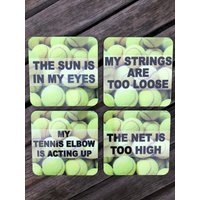 Tennis Entschuldigung Untersetzer | Lustige Geschenke Themen Spielerin von alidesignsSB