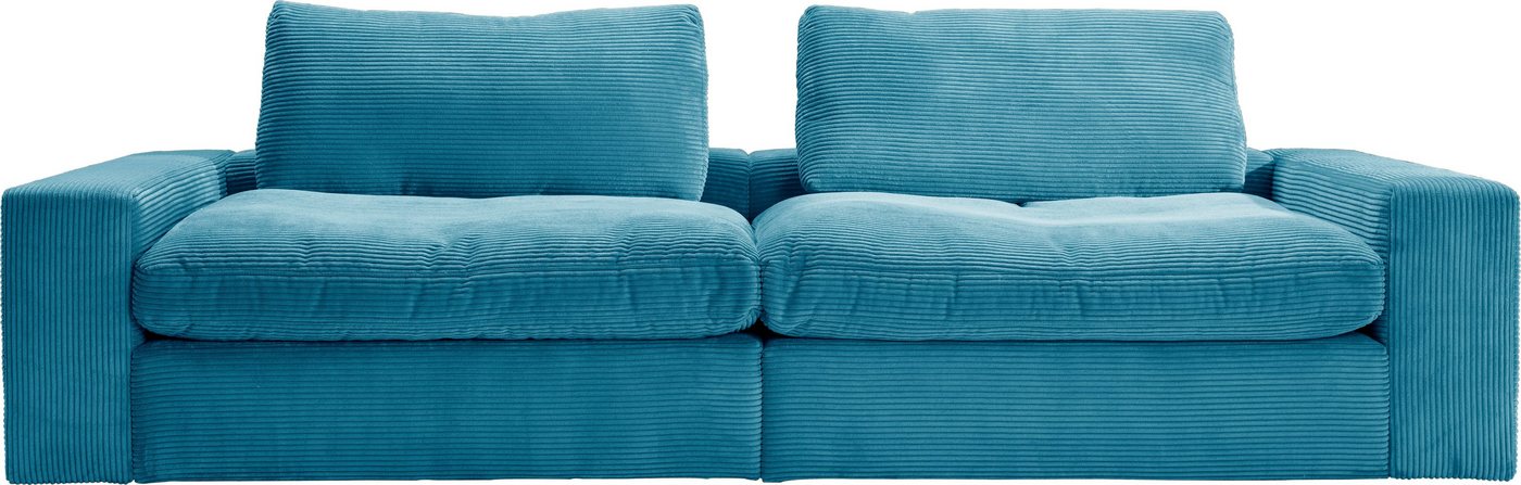 alina Big-Sofa Sandy, in Cord, mit losen Sitz und Rückenkissen von alina