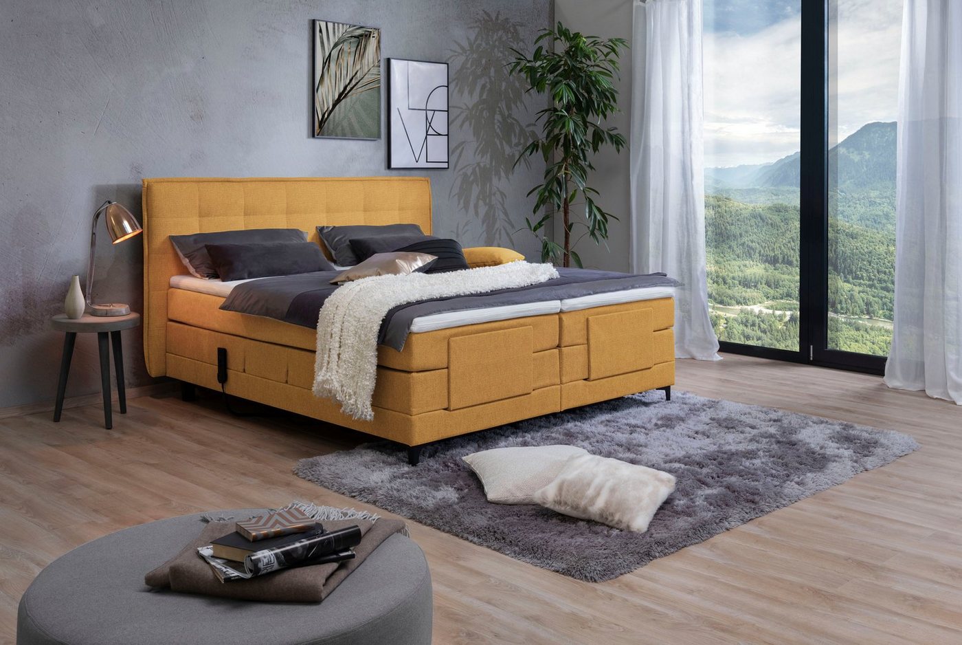 alina Boxspringbett Edward, 180x200cm, mit motorischer Verstellung, inklusive Matratze und Topper alina Boxspringbett Edward, 180x200cm, mit motorischer Verstellung, inklusive Matratze und Topper von alina