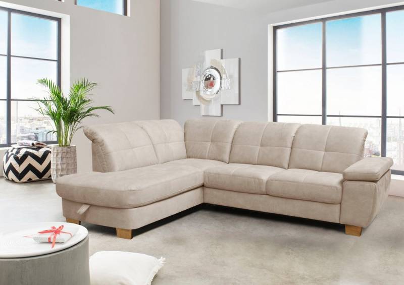 alina Ecksofa Karima, inkl. Rückenlehnenverstellung, wahlweise mit Bettfunktion und Stauraum alina Ecksofa Karima, inkl. Rückenlehnenverstellung, wahlweise mit Bettfunktion und Stauraum von alina