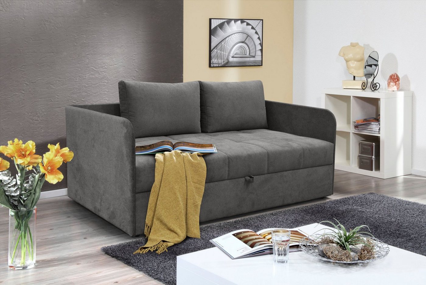 alina Schlafsofa Marla, inkl. Stauraum und 2 Rückenkissen alina Schlafsofa Marla, inkl. Stauraum und 2 Rückenkissen von alina