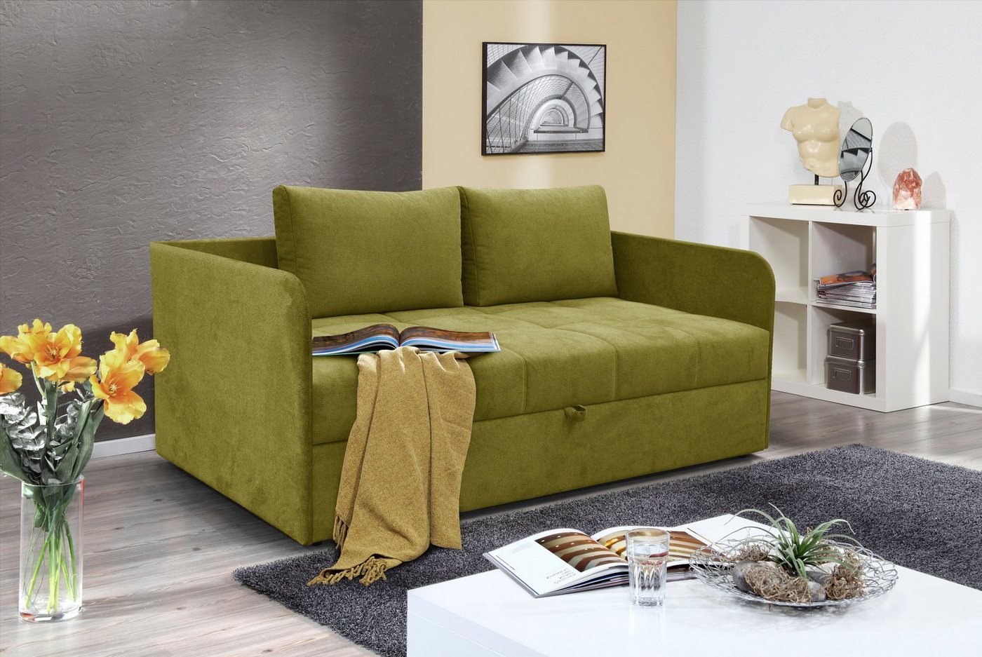 alina Schlafsofa Marla, inkl. Stauraum und 2 Rückenkissen alina Schlafsofa Marla, inkl. Stauraum und 2 Rückenkissen von alina