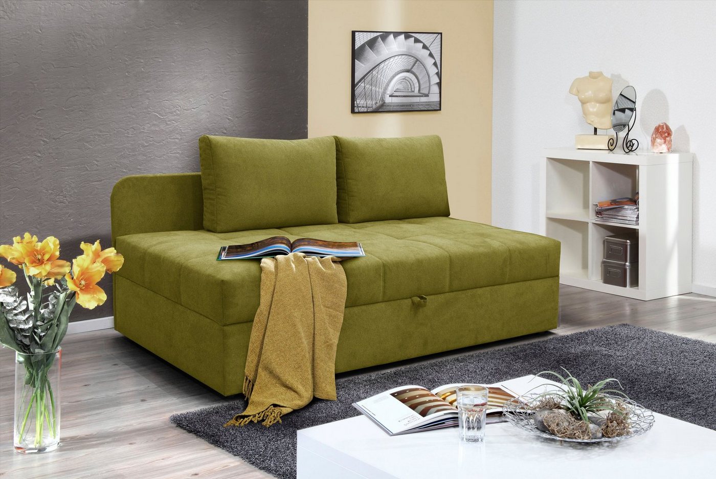 alina Schlafsofa Marla, inkl. Stauraum und 2 Rückenkissen alina Schlafsofa Marla, inkl. Stauraum und 2 Rückenkissen von alina