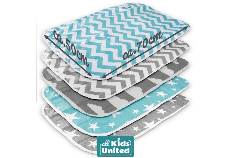 all Kids United Wickelauflage Wickelauflage–Faltbar, Wasserfest, Reisetauglich & Für Babys Praktisch, atmungsaktive, waschbare Unterlage all Kids United Wickelauflage Wickelauflage–Faltbar, Wasserfest, Reisetauglich & Für Babys Praktisch, atmungsaktive, waschbare Unterlage von all Kids United