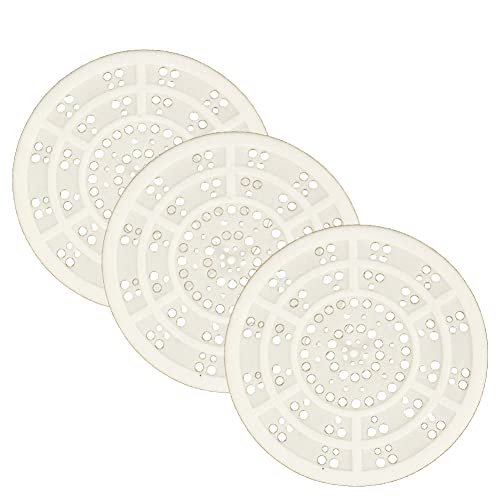 All-around24 3 x Abflusssieb Silikon groß und flach universal für Küche Waschbecken-Sieb Dusche Haarsieb Badewanne Spüle (3 x Silikon, Ø 120 mm) von all-around24