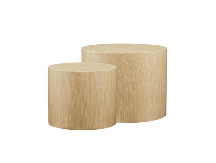 Couchtisch 2er Set, Eiche, aus hellem Holz von Salesfever - Wohnzimmertisch, Sofatisch von allaround
