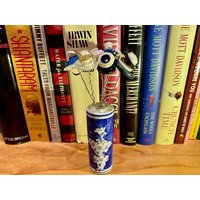 Knopfblumen in Einer Miniaturvase ~ Knopfkunst Retro Kunst Geschenk Für Handwerker Näherin Boho von allbuttonedupbytina