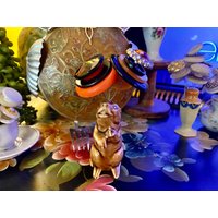 Osu Beaver Button Blumen Und Salzstreuer ~ Art Retro Geschenk Für Nähbegeisterte Näherin Einzigartige Deko Boho von allbuttonedupbytina