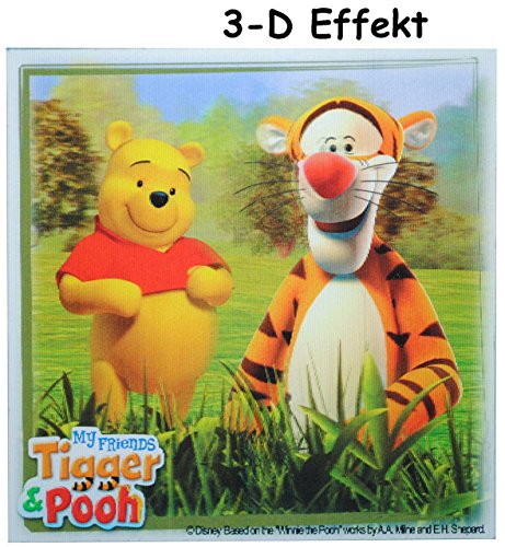3-D Effekt ! Fliesensticker - Winnie the Pooh Bär mit Tigger - auch als Untersetzer/Wandtattoo - Badezimmer - Badezimmersticker/Badezimmer Deko/Deko - F.. von alles-meine.de GmbH