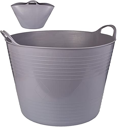 4 Stück Flexi & flexibel Modell + Farbwahl XXL großer - biegbarer - Aufbewahrungsbehälter mit Henkel - grau hell - Gummieimer - z.B. Garteneimer/Eimer.. 4 Stück Flexi & flexibel Modell + Farbwahl XXL großer - biegbarer - Aufbewahrungsbehälter mit Henkel - grau hell - Gummieimer - z.B. Garteneimer/Eimer.. von alles-meine.de GmbH