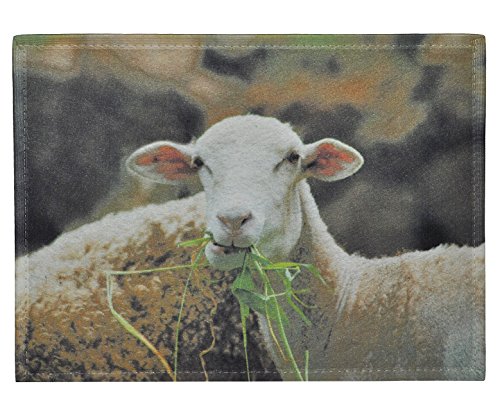 Filz Unterlage - Schaf - 40 cm * 30 cm - Tischunterlage - Tischset/Platzdeckchen/Eßunterlage/Platzset für Kinder Erwachsene Tiere Schafe Stoff Filzunter.. von alles-meine.de GmbH