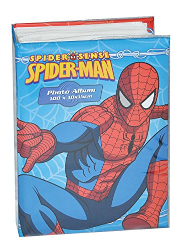 Fotoalbum Spiderman - Gebunden - für 100 Bilder 15 cm * 10 cm - Photoalbum Kinderalbum - für Kinder Jungen Spider-Man Spinne Held von alles-meine.de GmbH