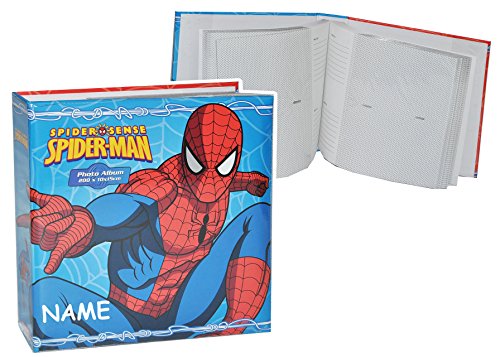 Fotoalbum Spiderman incl. Name - Gebunden - für 200 Bilder 15 cm * 10 cm - Photoalbum Kinderalbum - Spider-Man Amazing Aktion Spinne Superheld für Kinder Jung von alles-meine.de GmbH