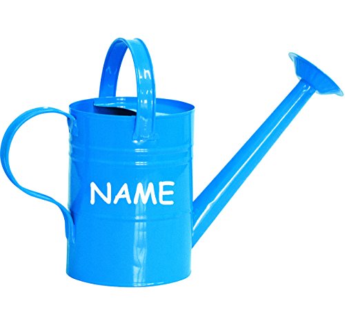 Gießkanne Metall - für 1,6 Liter - blau - incl. Name - für Kinder & Erwachsene/Dekogießkanne - Kindergießkanne Blech Giesskanne Gärtner/Garten Mädchen.. von alles-meine.de GmbH